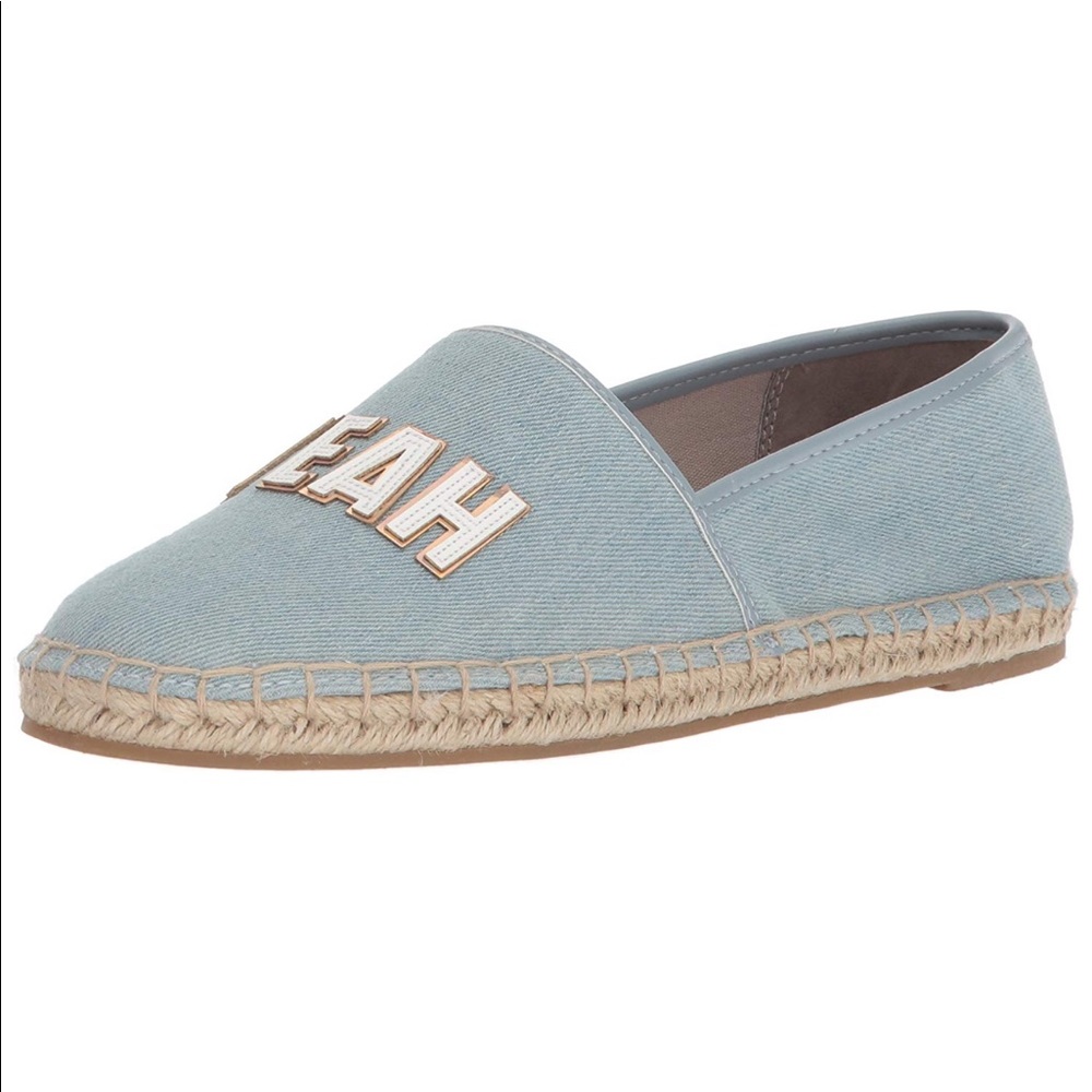 Trendsetter Denim Blue Slip On Espadrille Loafers - Picture 3 of 5